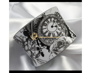 Bratara Timpul zboara - alba