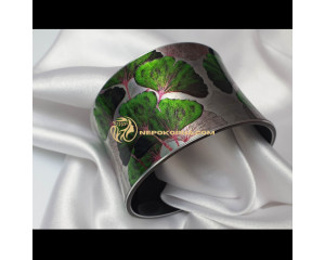 Bratara Ginkgo Biloba verde-roz 2