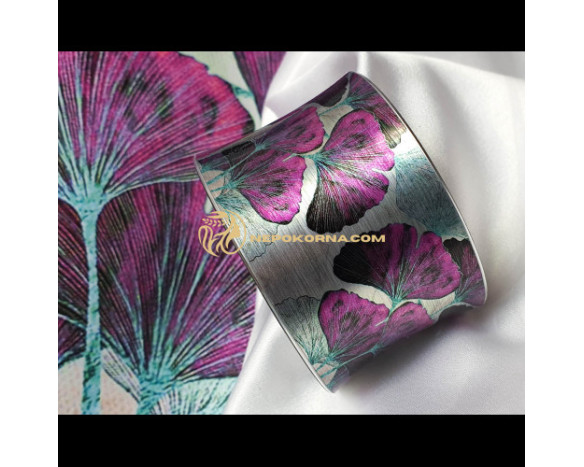 Bratara si colier Ginkgo Biloba - ciclamen