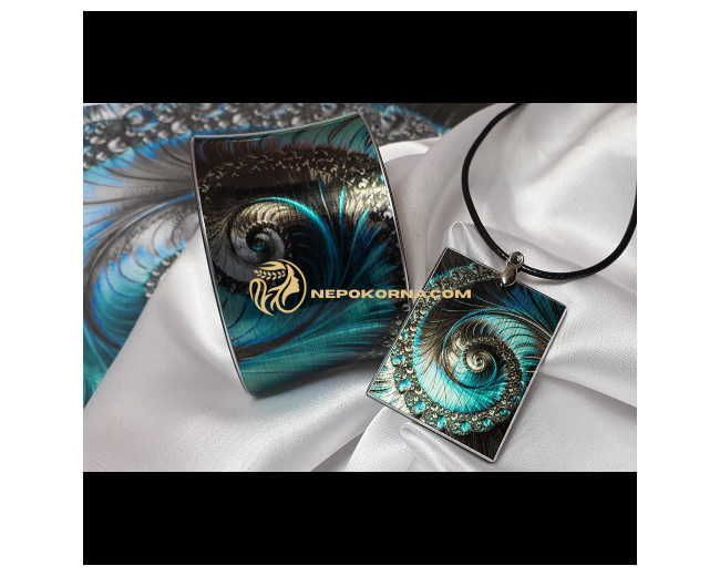 Bratara si colier - Albastriu