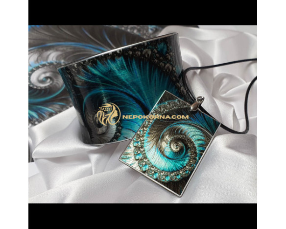 Bratara si colier - Albastriu