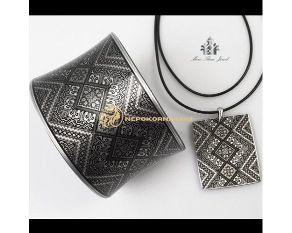 Bratara si colier Alexandra - grafic cu rama