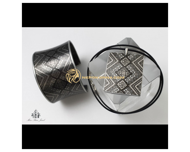 Bratara si colier Alexandra - grafic cu rama