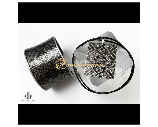 Bratara si colier Alexandra - grafic cu rama