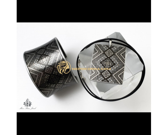 Bratara si colier Alexandra - grafic cu rama