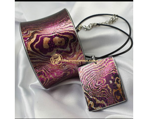 Bratara si colier - Coral