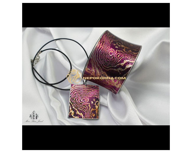 Bratara si colier - Coral