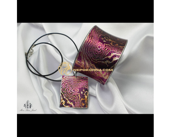 Bratara si colier - Coral