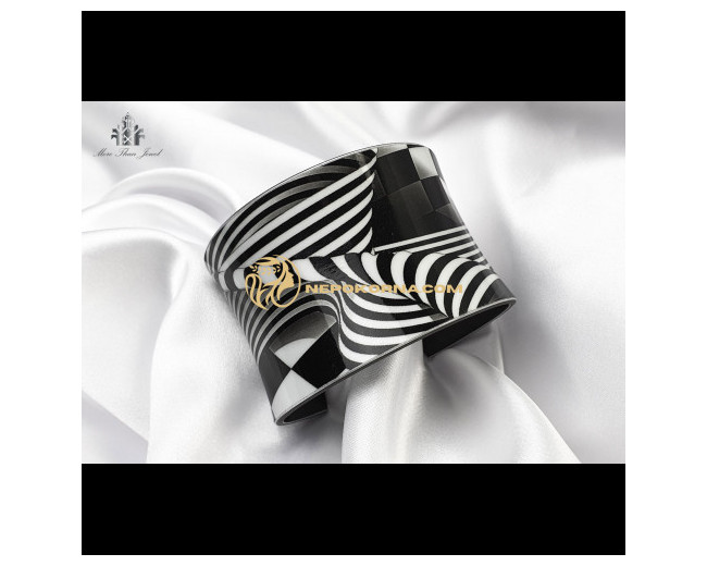 Bratara si colier - Contraste alb