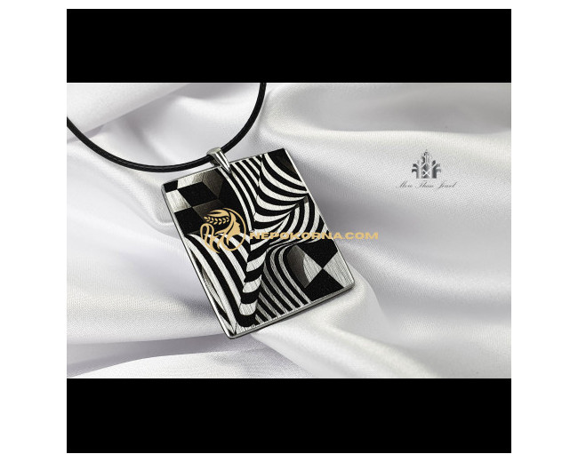 Bratara si colier - Contraste alb