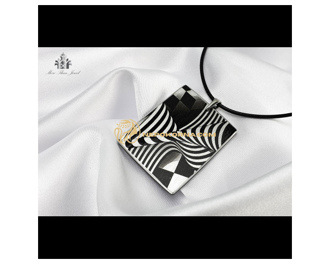 Bratara si colier - Contraste alb