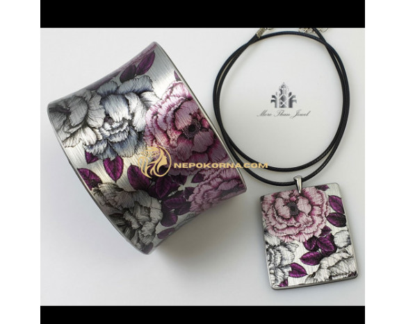 Bratara si colier - Rozmarin violet