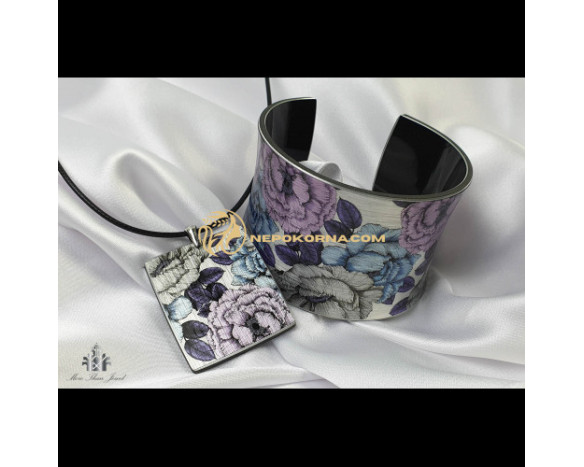 Bratara si colier - Rozmarin albastru