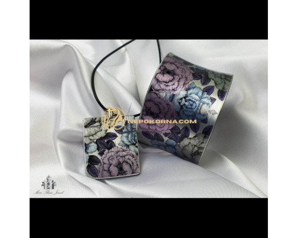 Bratara si colier - Rozmarin albastru