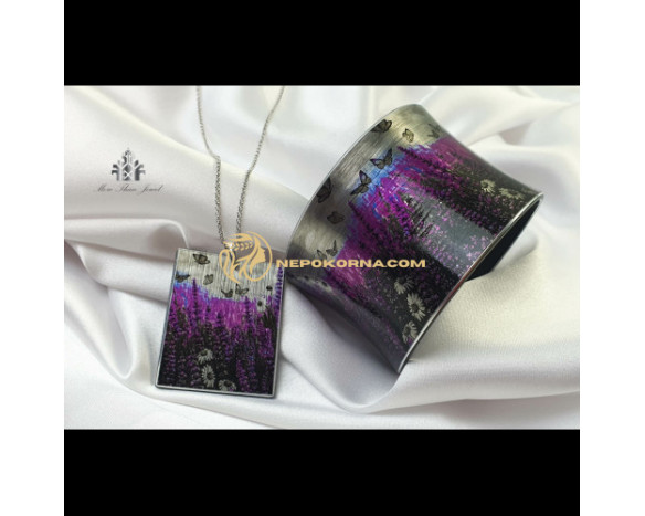 Bratara si colier - Lavanda