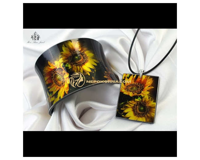 Bratara si colier - Soare