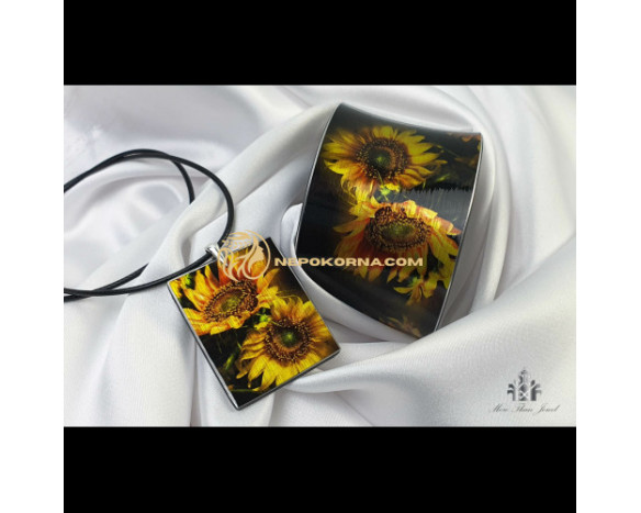 Bratara si colier - Soare