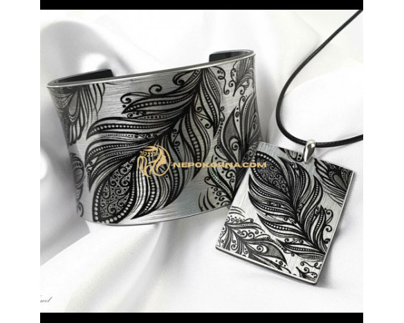 Bratara si colier - Finete argintie