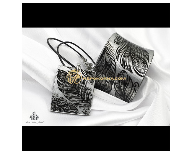 Bratara si colier - Finete argintie