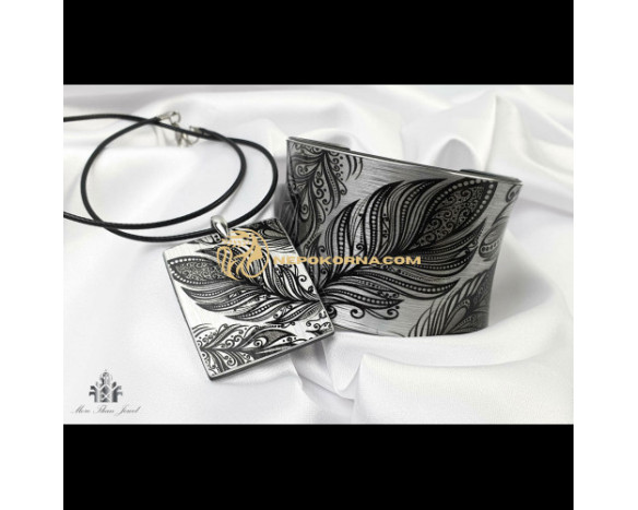 Bratara si colier - Finete argintie