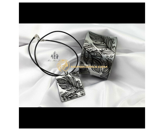 Bratara si colier - Finete argintie