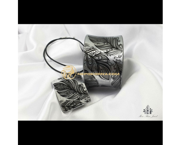 Bratara si colier - Finete argintie