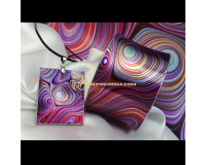 Bratara si colier - Ploaie purpurie