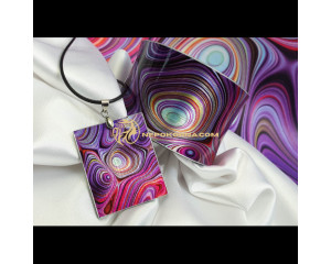 Bratara si colier - Ploaie purpurie 2