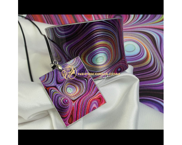 Bratara si colier - Ploaie purpurie