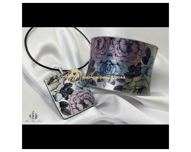 Set complet Rozmarin - albastru si roz