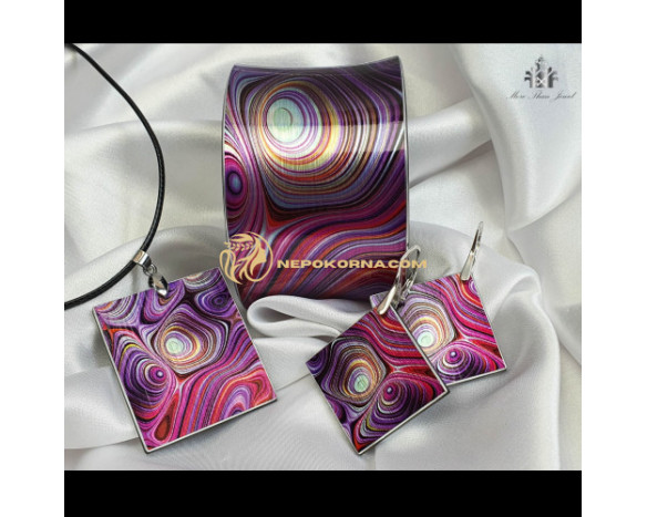 Set complet Ploaie  purpurie