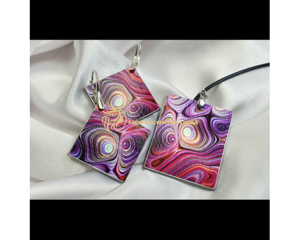 Set complet Ploaie  purpurie