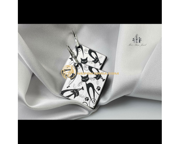 Set complet Mata neagra in argintiu