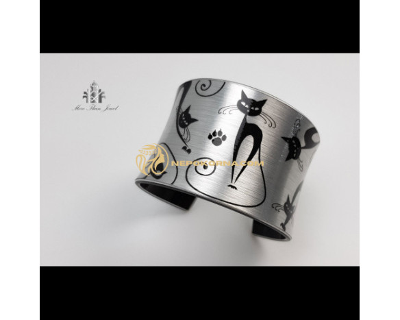 Set complet Mata neagra in argintiu