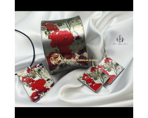 Set complet  Gheisa - argintiu