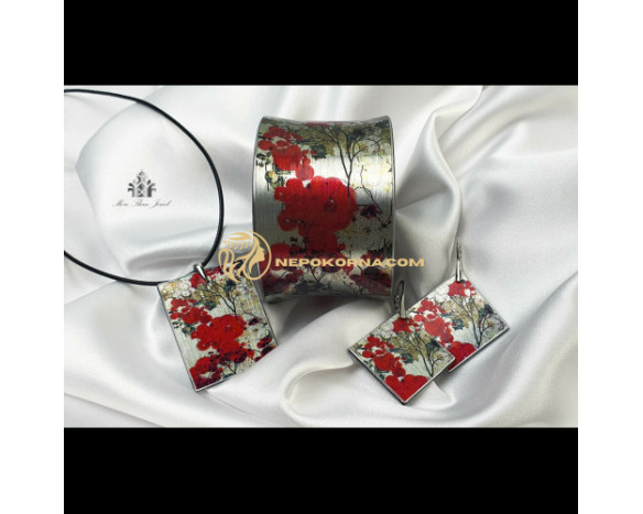 Set complet  Gheisa - argintiu