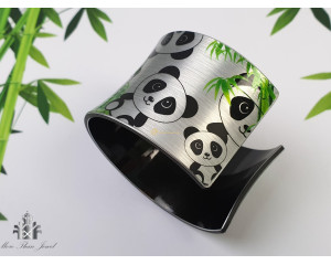 Bratara Panda argintiu 2