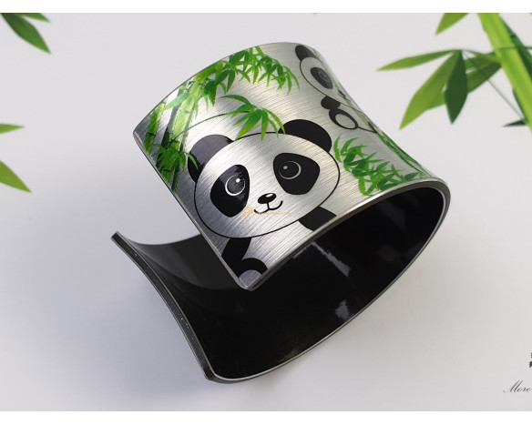 Bratara Panda argintiu