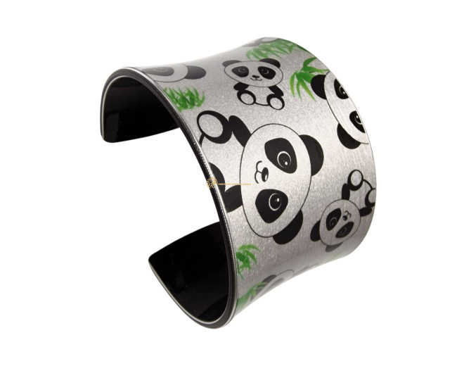 Bratara Panda argintiu