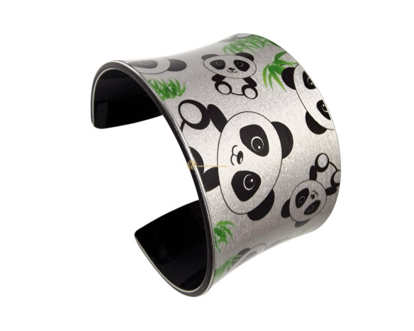 Bratara Panda argintiu