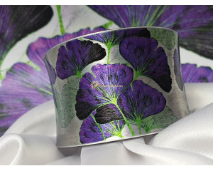 Bratara Ginkgo Biloba verde-violet