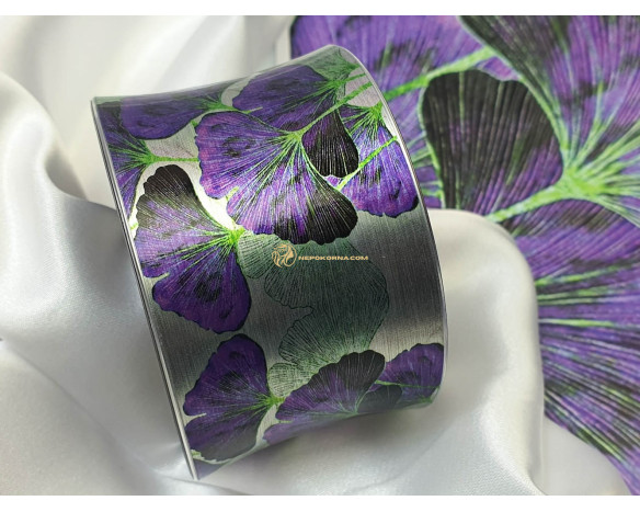 Bratara Ginkgo Biloba verde-violet