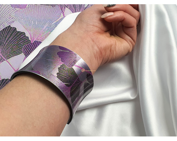 Bratara Ginkgo Biloba - violet