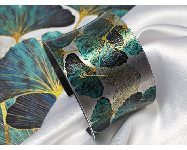 Bratara Ginkgo Biloba - turcoaz