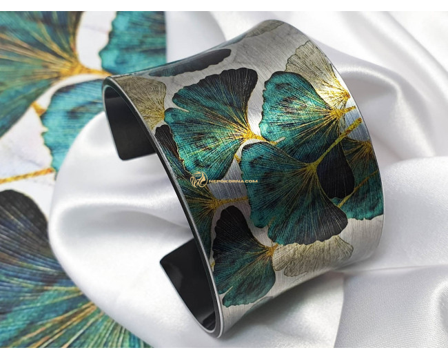 Bratara Ginkgo Biloba - turcoaz