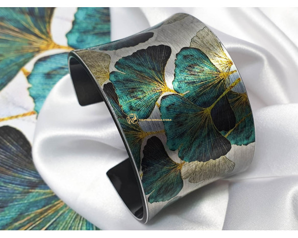 Bratara Ginkgo Biloba - turcoaz