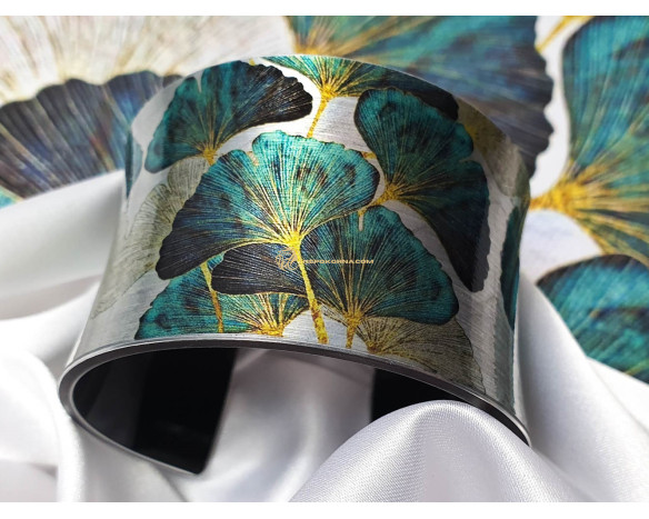 Bratara Ginkgo Biloba - turcoaz