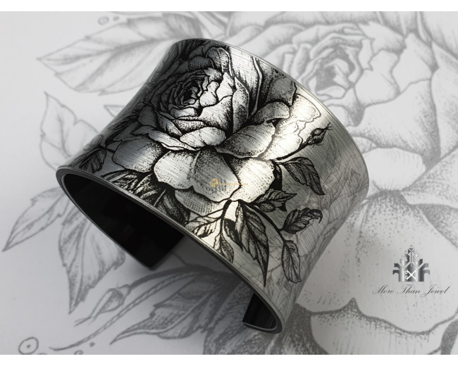 Bratara si colier - Trandafir negru