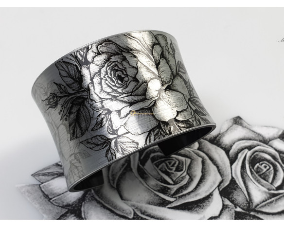 Bratara si colier - Trandafir negru