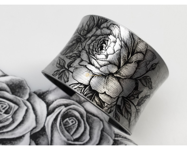 Bratara si colier - Trandafir negru